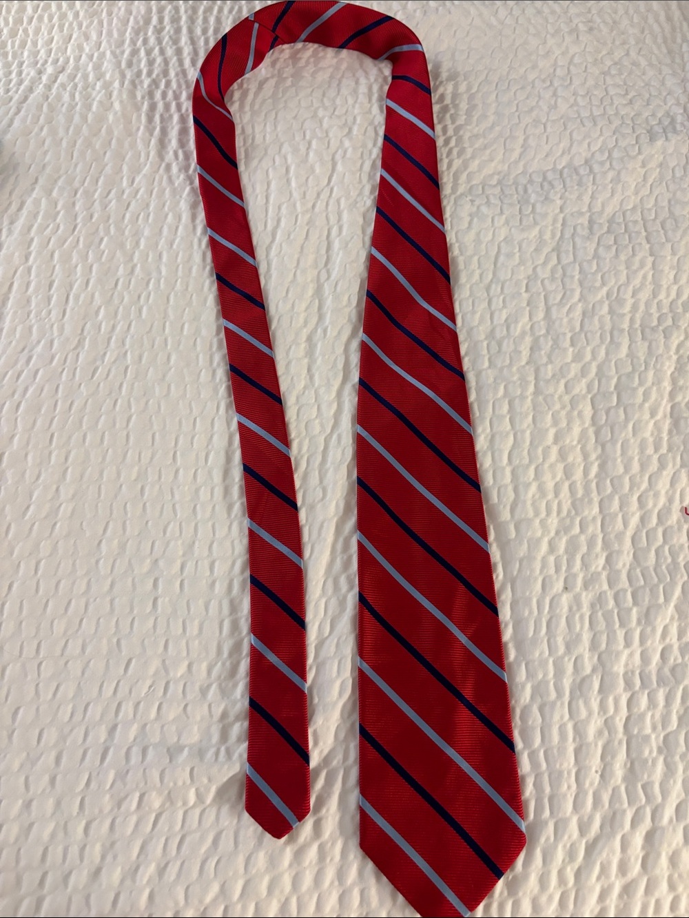 Brooks Brothers pure silk woven in england made in USA - red , bblue and navy